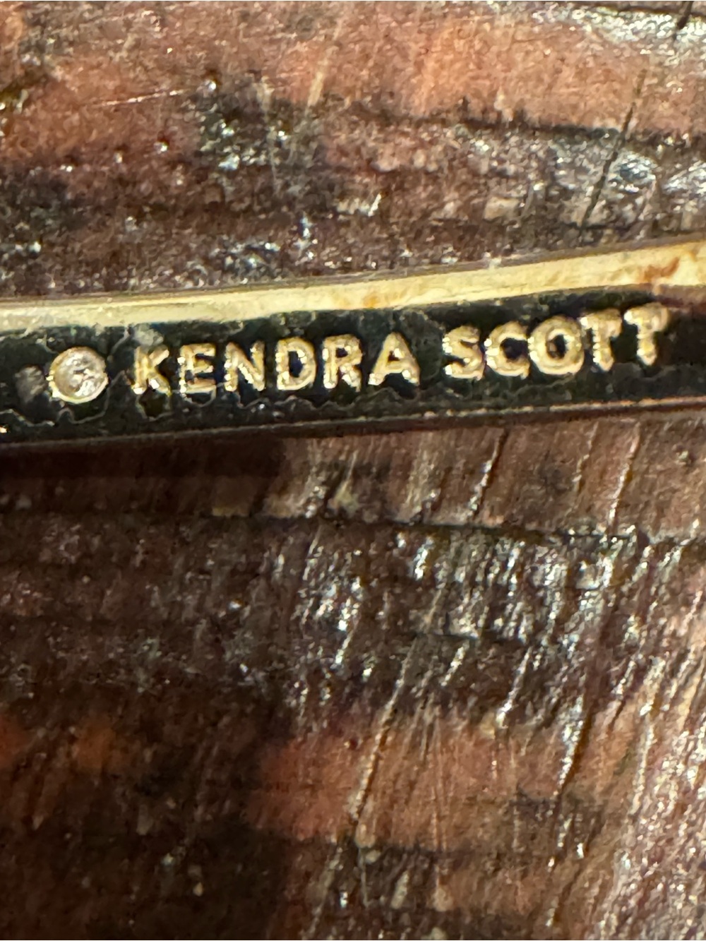 Kendra Scott Hammered Gold Bracelet - Picture 5 of 6